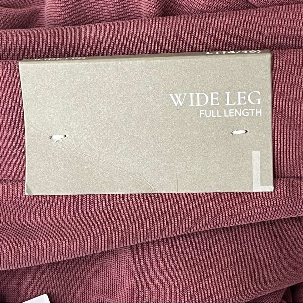 SOFT SURROUNDINGS NWT WELL BEING WIDE LEG PANTS MAROON LARGE EXTRA LARGE - Picture 6 of 11